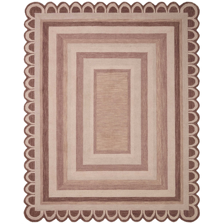 Justina Blakeney x Loloi Buena Onda Handmade Looped/Hooked Wool Clay